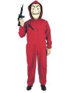 Déguisement Braqueur Rouge Taille 11-14 Ans