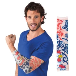 Manche Tatouée Allez Les Bleus
