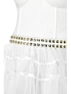 Ceinture Cloutée Blanche 80's