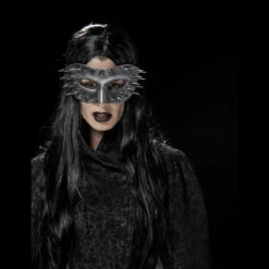 Masque Loup à Clous Imitation Métal - PVC