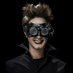 Masque Lunettes Steampunk Imitation Métal - PVC