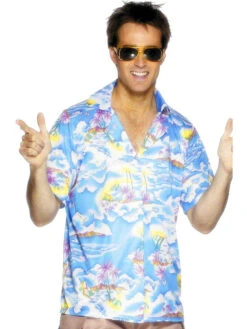 Chemise Hawaïenne Bleue