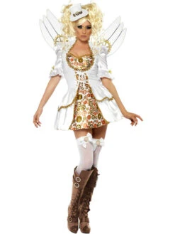 Déguisement D'Ange Blanc Steampunk