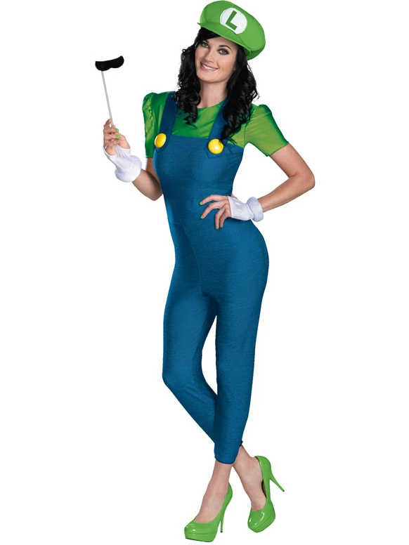 Déguisement Luigi - Femme 1 Déguisement Luigi - Femme