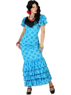 Déguisement De Danseuse Flamenco Bleu