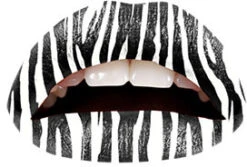 Tatouage De Lèvres Zèbre