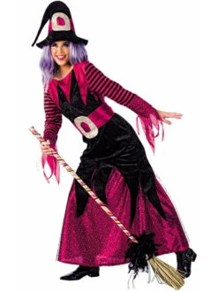 Déguisement De Sorcière Rose Adulte